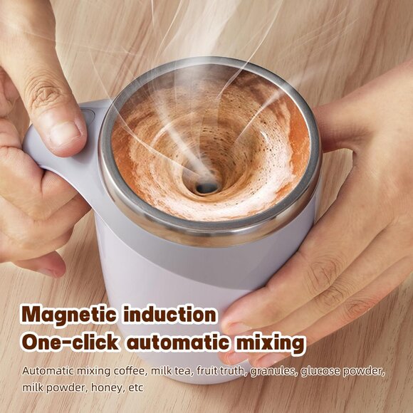 Rechargeable Automatic Stirring Coffee Mug | Self Stirring Travel Mug - Picture 3 of 8